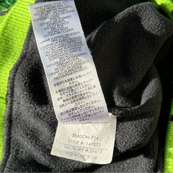 SPYDER spiderweb beanie lime green skull cap Fall 2014 - Picture 4 of 5